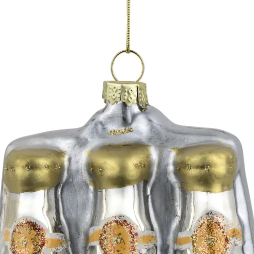 Online 4.25" Imported Beer Six Pack Glass Christmas Hanging Ornament Food & Beverage