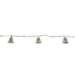Outlet 9' Jingle Bell Beaded Christmas Garland Beaded