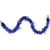 Clearance 50' Lavish Blue and Silver Snowflakes Christmas Tinsel Garland - Unlit Colorful