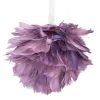 Discount 5.5" Layered Purple Feather Christmas Ball Ornament Glass|Ball Ornaments
