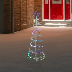Sale 4' LED Color Changing Multiple Function Outdoor Spiral Christmas Tree Trees