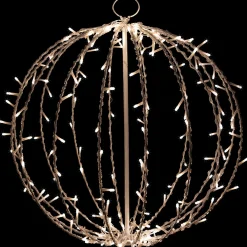 Hot 23" LED Lighted Christmas Hanging Sphere Decoration – Warm White Lights Novelty