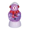 7.5" LED Lighted Color-Changing Snowman with Ear Muffs Snow Globe Christmas Figure Snow Globes