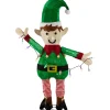 Best 34.25" LED Lighted Elf Holding Christmas Lights Outdoor Yard Decoration Lighted