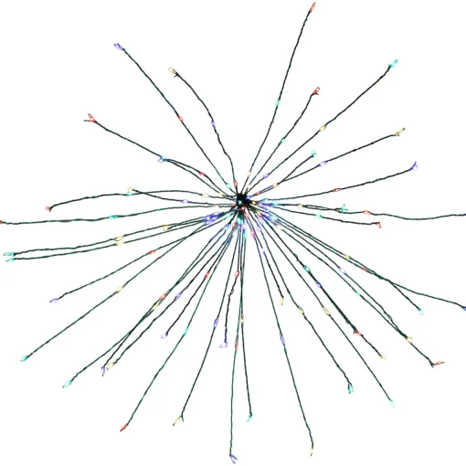 Best 20" LED Lighted Firework Branch Christmas Decoration, Multi-Color Lights Novelty
