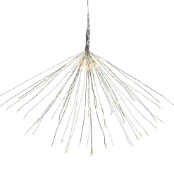 Clearance 20" LED Lighted Firework Green Branch Christmas Decoration - Warm White and Red Lights Novelty