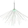 20" LED Lighted Firework Silver Branch Christmas Decoration - Green Lights Novelty