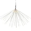 New 20" LED Lighted Firework Silver Branch Christmas Decoration - Warm White Lights Novelty