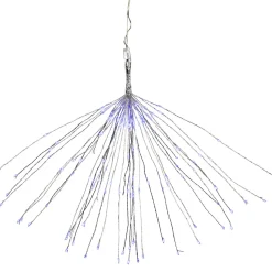 New 20" LED Lighted Firework Silver Branch Christmas Decoration - Blue Lights Novelty