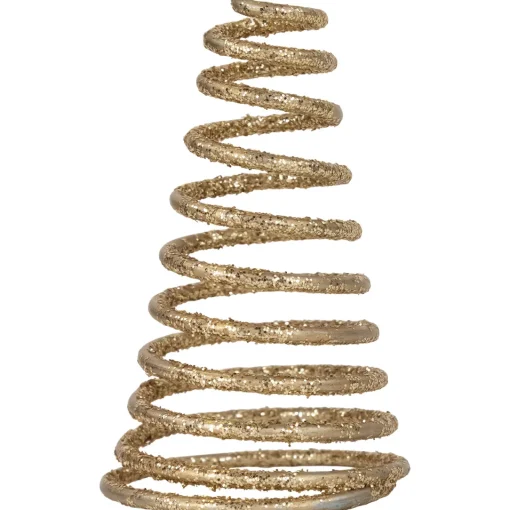 12" LED Lighted Glittered Gold Star Christmas Tree Topper, Warm White Lights Stars