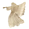 Outlet 11" LED Lighted Gold Shimmer Angel Christmas Tree Topper - Warm Clear Lights Angels