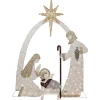 New 41" LED Lighted Holy Family Nativity Scene Outdoor Christmas Decoration Nativity