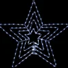 Best 24" LED Lighted Layered Stars 8 Function Christmas Window Silhouette Window