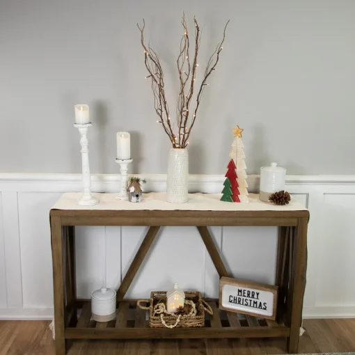 Outlet 39" LED Lighted Natural Branch Bundle Christmas Decoration - Warm White Lights Sprays, Picks & Branches