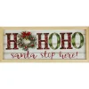 Sale 19.75" LED Lighted Plaid 'Ho Ho Ho' Wooden Christmas Wall Sign Wall