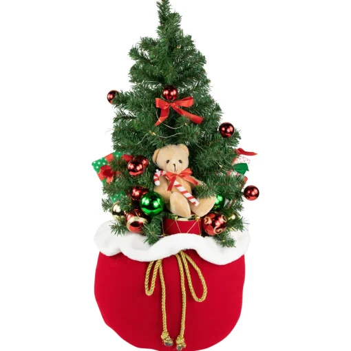 Best 32" LED Lighted Santa's Christmas Gift Sack Decoration Novelty