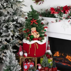Best 32" LED Lighted Santa's Christmas Gift Sack Decoration Novelty