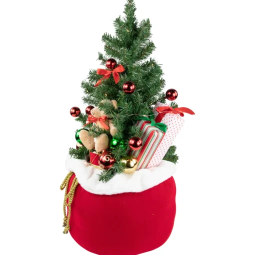 Best 32" LED Lighted Santa's Christmas Gift Sack Decoration Novelty