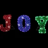 Discount 14" LED Lighted Traditional Colored 'Joy' Outdoor Christmas Decoration Yard Signs