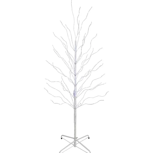 New 5' LED Lighted White Birch Christmas Twig Tree - Cool White Lights Twig & Birch