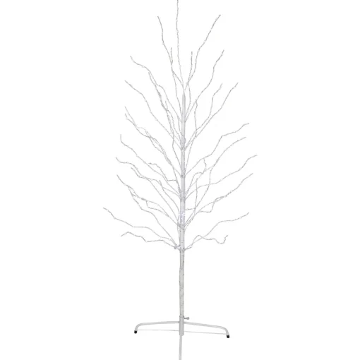 New 5' LED Lighted White Birch Christmas Twig Tree - Cool White Lights Twig & Birch