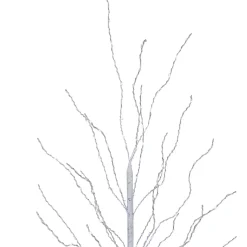 New 5' LED Lighted White Birch Christmas Twig Tree - Cool White Lights Twig & Birch