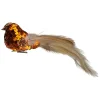 New 4.5" Left Facing Orange Sequined Bird Christmas Ornament Animals