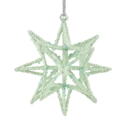Clearance 6.75" Light Green Starburst Christmas Ornament Symbols