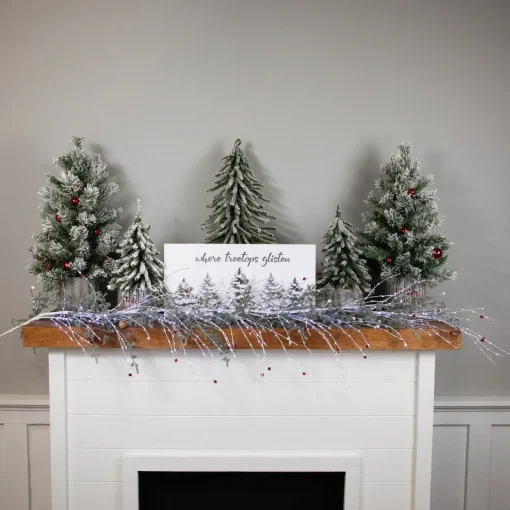 Sale 6' Lighted Christmas Garland with Jingle Bells - Cool White Lights Pre Lit
