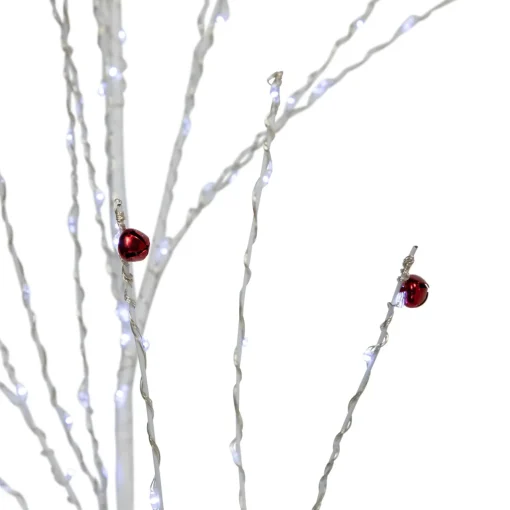 Sale 6' Lighted Christmas Garland with Jingle Bells - Cool White Lights Pre Lit