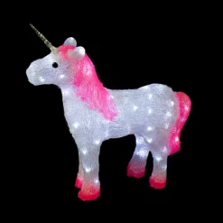 23" Lighted Commercial Grade Acrylic Unicorn Christmas Display Decoration Commercial
