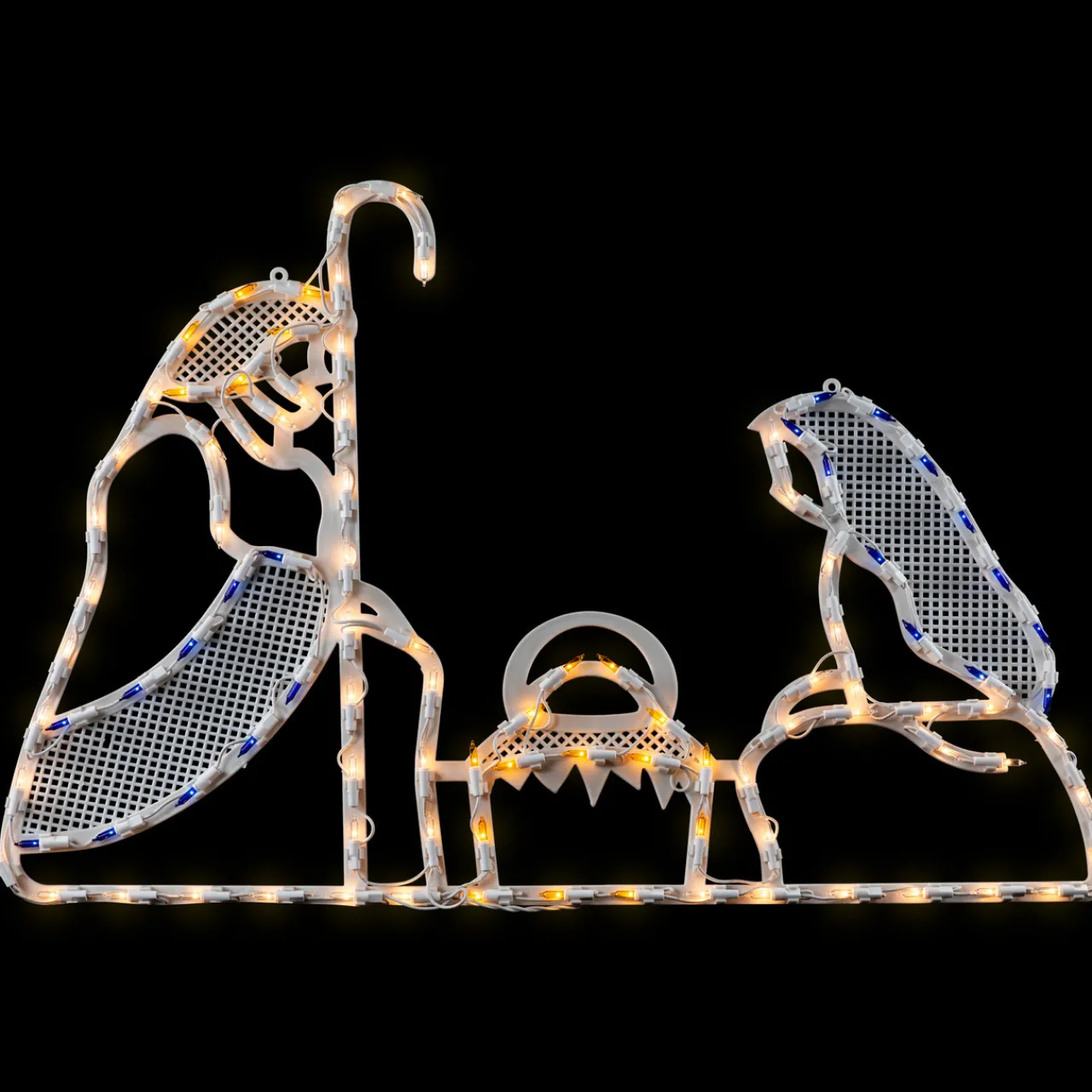 Best 30" Lighted Holy Family Nativity Scene Christmas Window Silhouette Window