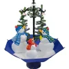 Outlet 30" Lighted Musical Snowing Snowman Family in Umbrella Base Christmas Decoration Snowing
