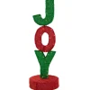 Best 39" Lighted Red and Green 'Joy' Outdoor Christmas Sign Yard Signs