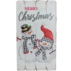 Outlet 19" Lighted Snowmen 'Merry Christmas' Wall Decor Door
