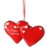 Best 4.25" Lovers "So Happy Together" Hearts Christmas Ornament Novelty