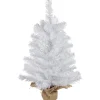 Discount 2' Medium Balsam Pine Burlap Base Artificial Christmas Tree - Unlit Unlit