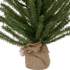 3' Medium Scottsdale Pine Artificial Christmas Tree in Burlap Base - Unlit Unlit
