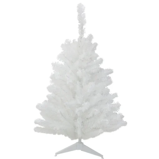 Clearance 2' Medium Snow White Pine Artificial Christmas Tree - Unlit Colorful