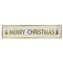 Best 48" Metallic Gold Merry Christmas Metal Wall Sign Wall