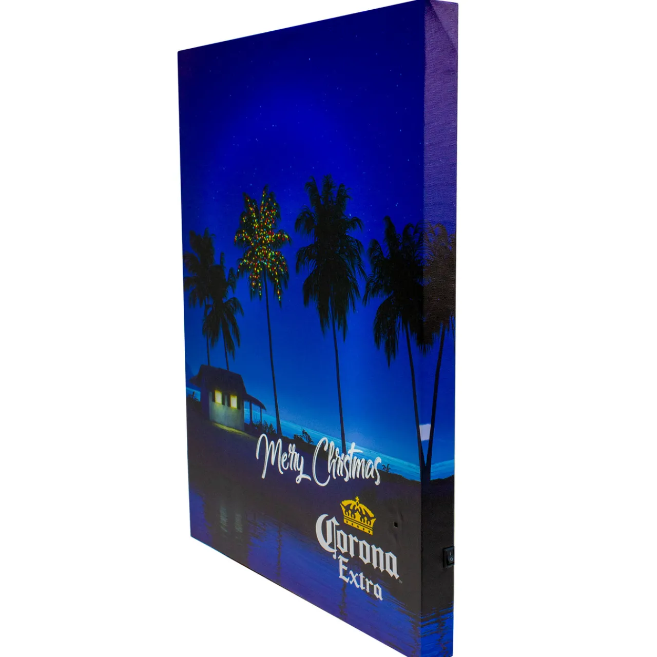 18.75" Motion Activated Musical Lighted Corona Christmas Wall Art Door