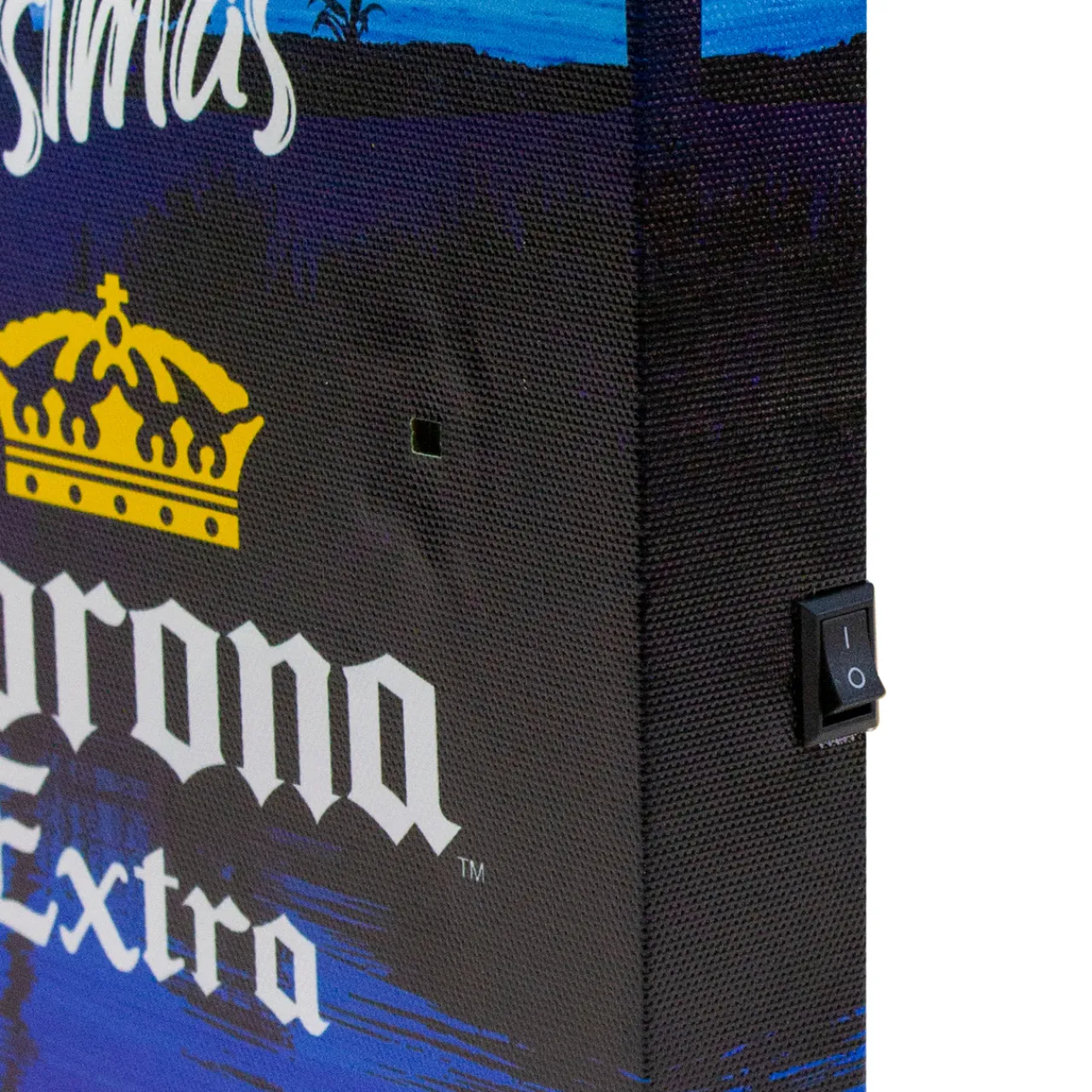 18.75" Motion Activated Musical Lighted Corona Christmas Wall Art Door