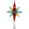 Online 10.75" Multi Colored Faceted Star of Bethlehem Christmas Tree Topper- Clear Lights Stars