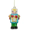 Outlet 4.75" Multi-Colored Glass Robot Christmas Ornament Fantasy & Sci-Fi