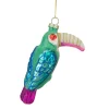 Best 4.75" Multi-Colored Glass Toucan Christmas Ornament Animals