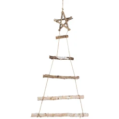 Online 34" Natural Twig Tree with Star Wall Hanging Christmas Decoration Door