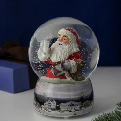 Sale 6.5" Norman Rockwell 'A Drum For Tommy' Christmas Snow Globe Snow Globes