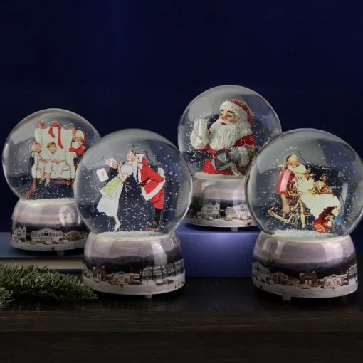 Sale 6.5" Norman Rockwell 'A Drum For Tommy' Christmas Snow Globe Snow Globes