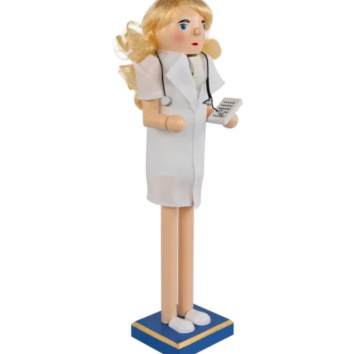 Outlet 15" Nurse Christmas Nutcracker with Stethoscope Nutcrackers