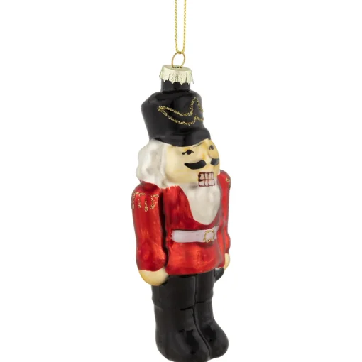 Discount 5" Nutcracker Soldier Glass Hanging Christmas Ornament Nutcrackers
